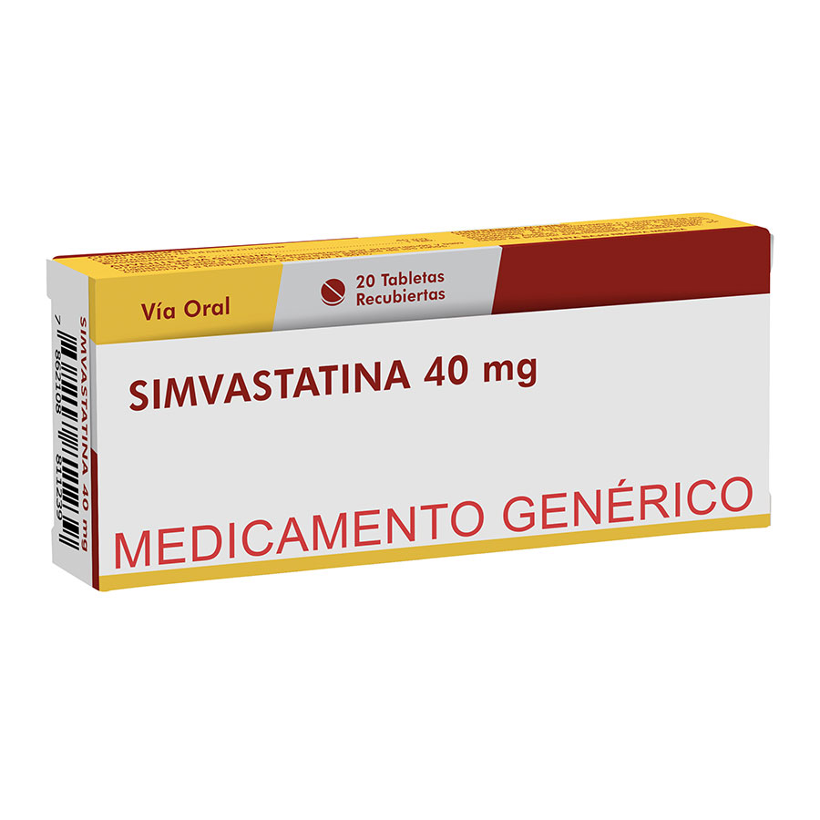 Imagen para  SIMVASTATINA 40 mg LABOVIDA x 20 Tableta Recubierta                                                                             de Pharmacys
