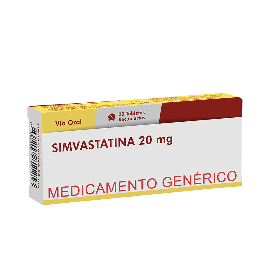 Imagen para  SIMVASTATINA 20 mg LABOVIDA x 20 Tableta Recubierta                                                                             de Pharmacys