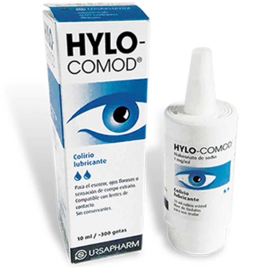 Imagen de  Lubricante Oftálmico HYLO COMOD 1 mg en Gotas 10 ml