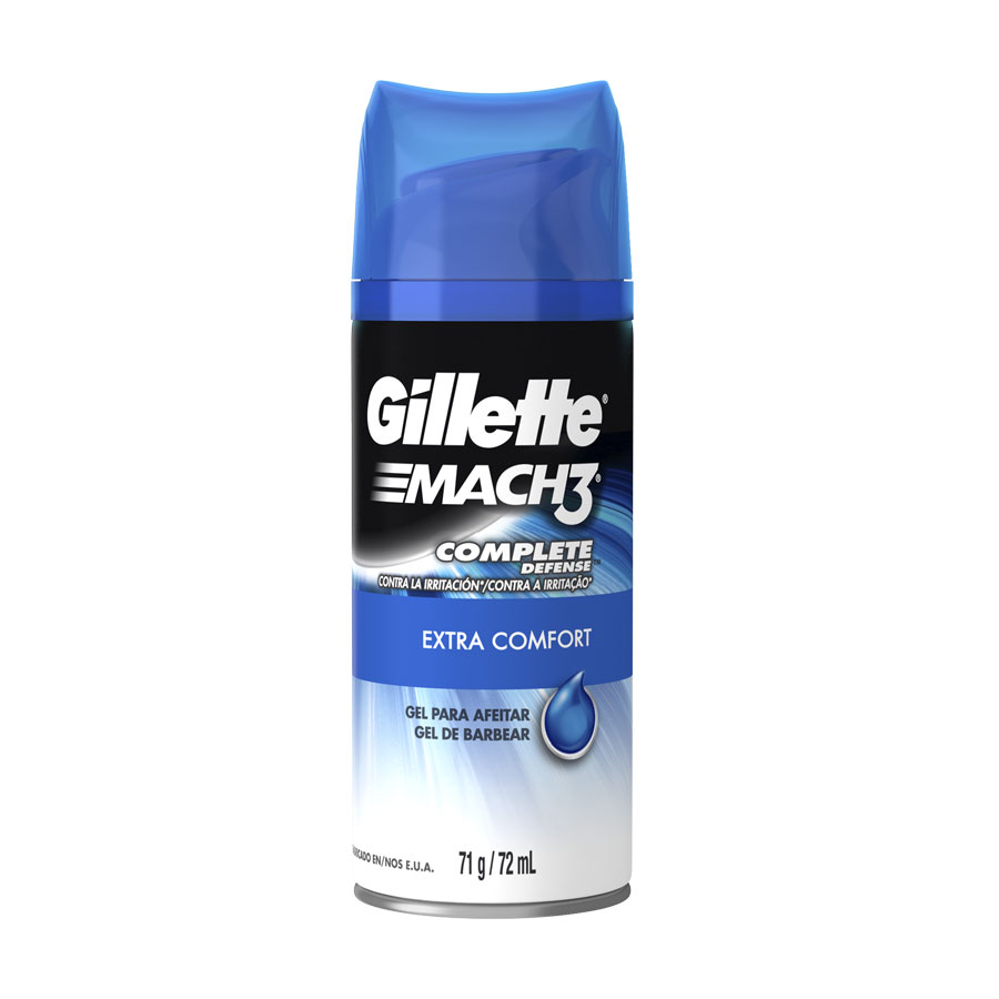 Imagen de  Gel para afeitar GILLETTE Mach 3 Complete Defense Extra Comfort 71 g / 72 ml