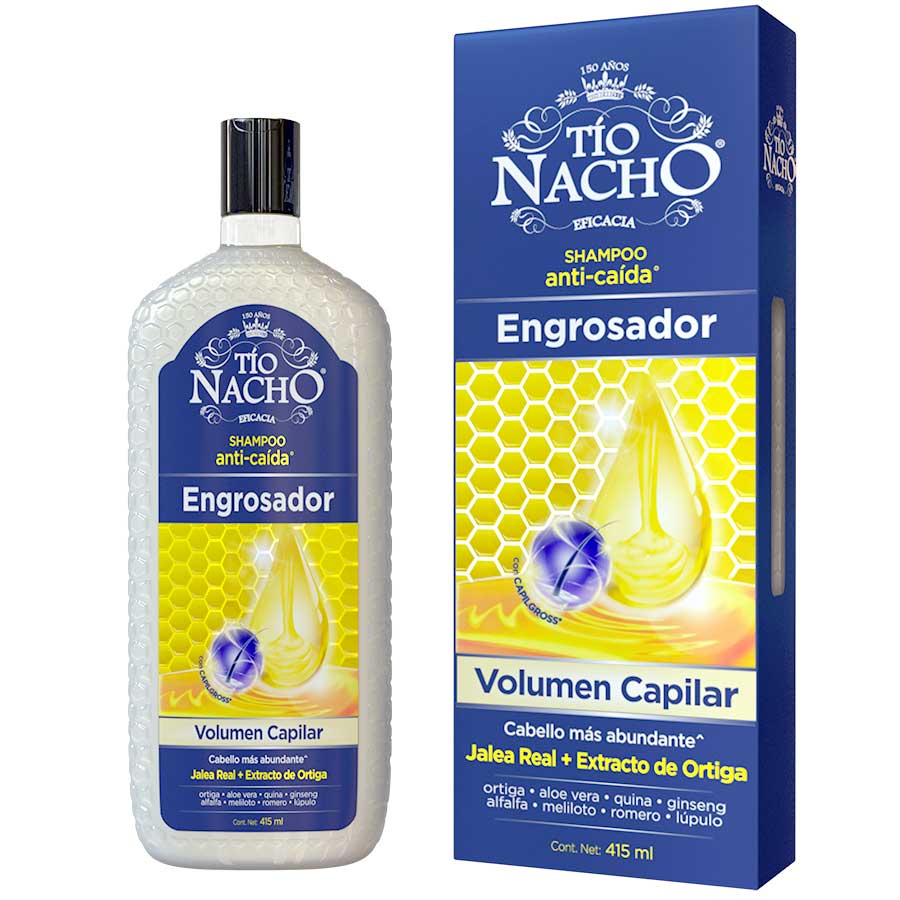 Imagen de  Shampoo TIO NACHO Jalea Real Engrosador 415 ml