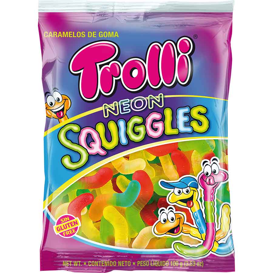 Imagen de  TROLLI Neon Squiggles Gomitas 100 g