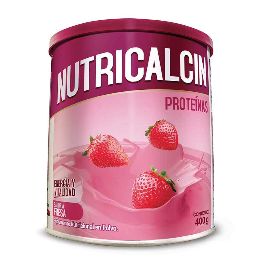 Imagen de  NUTRICALCIN Proteína Fresa en Polvo 400 g