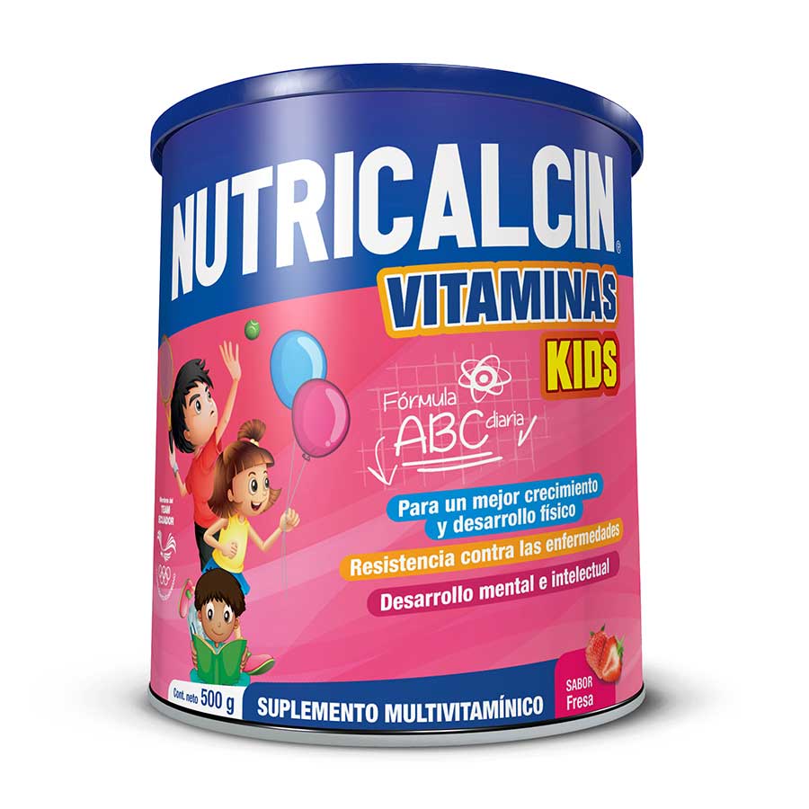 Imagen de  Complemento Nutricional NUTRICALCIN Vitamina Kids Fresa Fresa en Polvo 500 g
