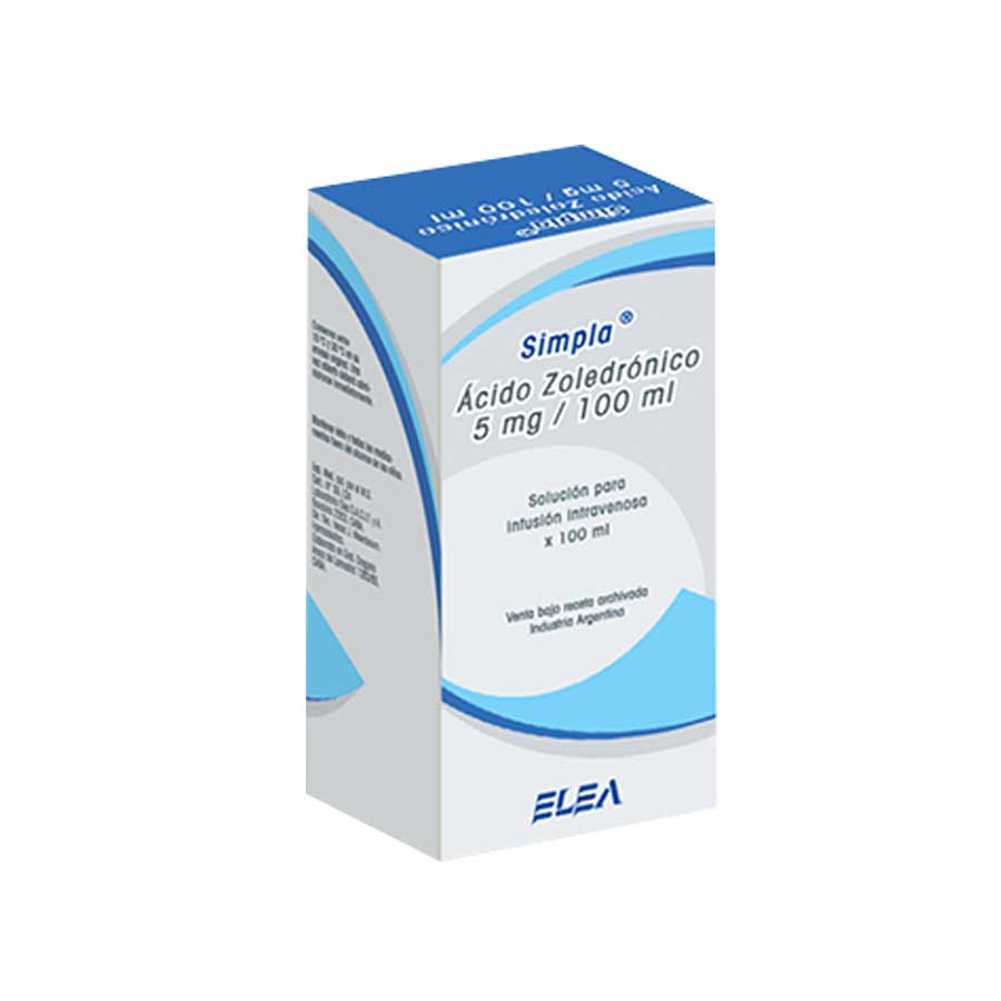Imagen de  SIMPLA 5 mg/100 ml EUROSTAGA Solución Inyectable