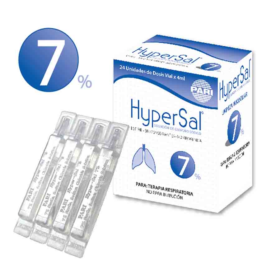 Imagen para  HYPERSAL 7 % METROPOLITANA TRADE x 24 Solución para Nebulizar                                                                  de Pharmacys