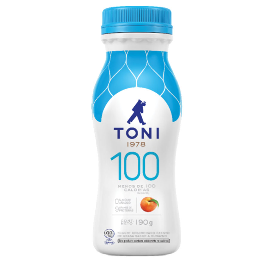 Imagen de  Yogurt TONI 100 Light Durazno 190 g