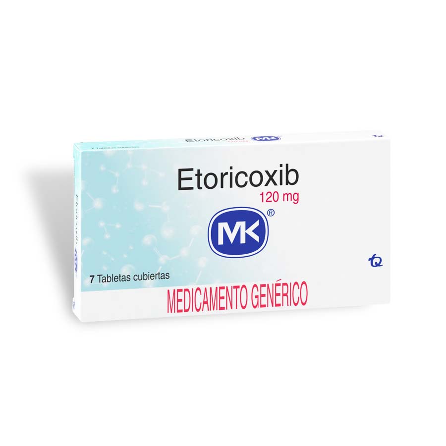 Imagen para  ETORICOXIB 120 mg x 7 Tabletas Cubiertas                                                                                        de Pharmacys