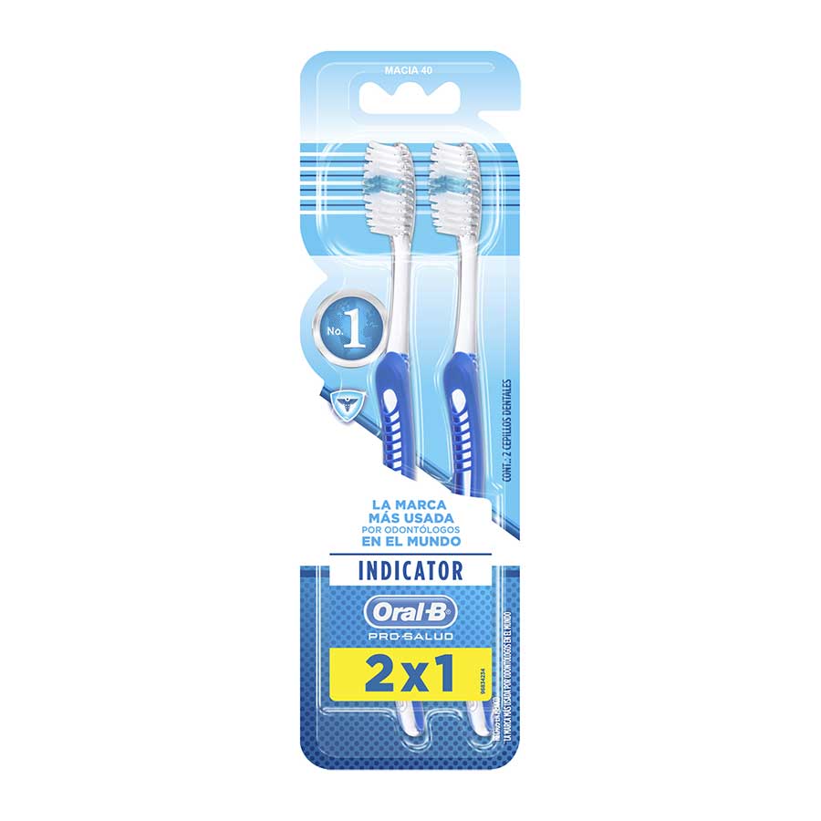 Imagen de  Cepillo Dental ORAL-B Indicator Mediano 2 unidades