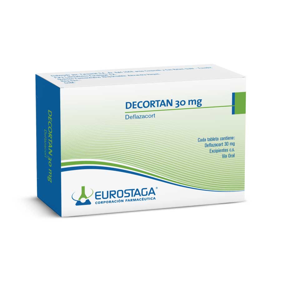 Imagen para  DECORTAN 30 mg EUROSTAGA x 10 Comprimidos                                                                                       de Pharmacys