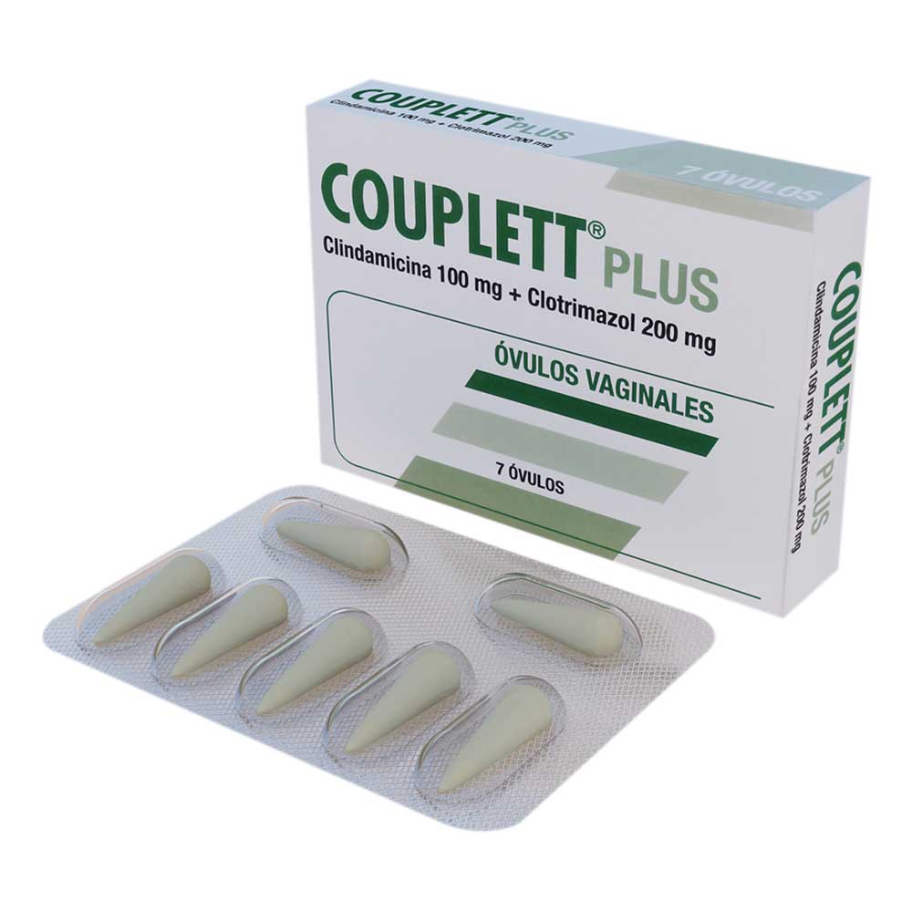 Imagen para  COUPLETT 100 mg x 200 mg x 7 Óvulos                                                                                            de Pharmacys