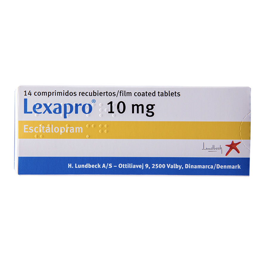Imagen para  LEXAPRO 10 mg x 14 Tableta Recubierta                                                                                           de Pharmacys