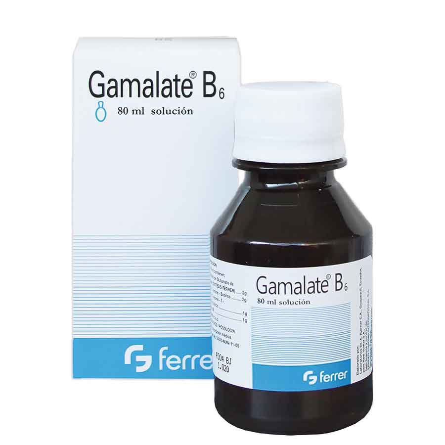 Imagen de  GAMALATE 100 mg x 50 mg x 100 mg FERRER Solución Oral Frambuesa