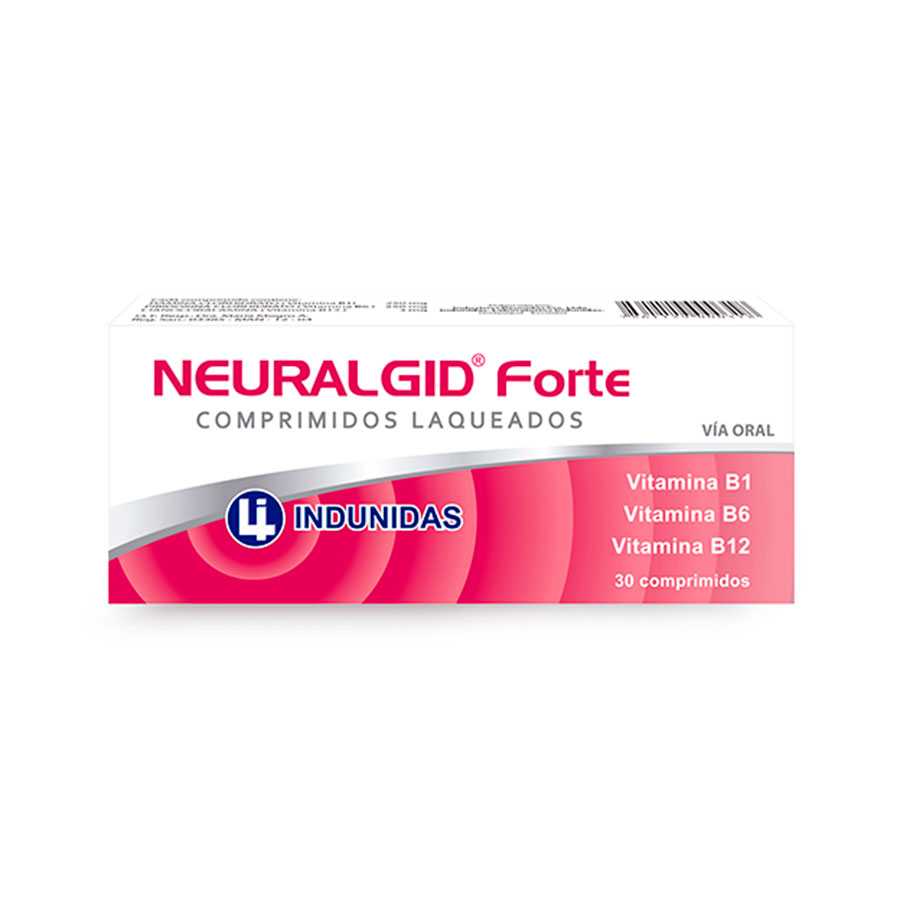 Imagen para  NEURALGID 250 mg x 250 mg x 0.5 mg x 30 Forte Comprimidos                                                                       de Pharmacys