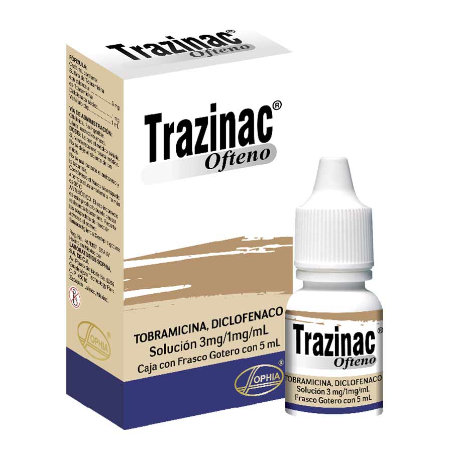 Imagen de  TRAZINAC 3 mg x 1 mg SOPHIA Solución Oftálmica