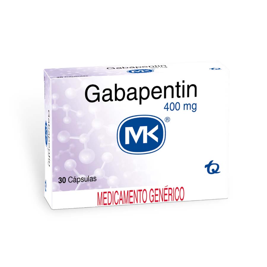 Imagen para  GABAPENTIN 400 mg TECNOQUIMICAS x 30 Cápsulas                                                                                  de Pharmacys