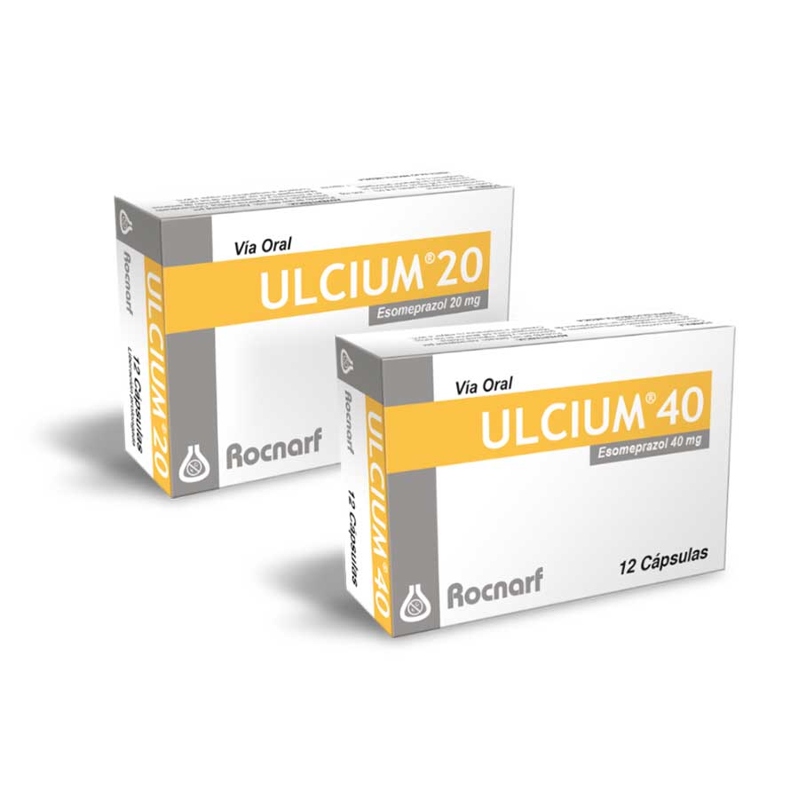 Imagen de  ULCIUM 20 mg ROCNARF x 12 Cápsulas