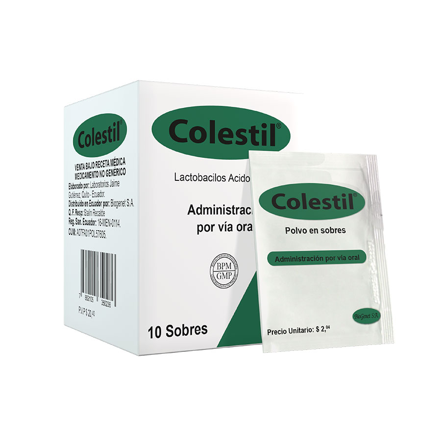 Imagen de  COLESTIL 500 mg x 10 sobres