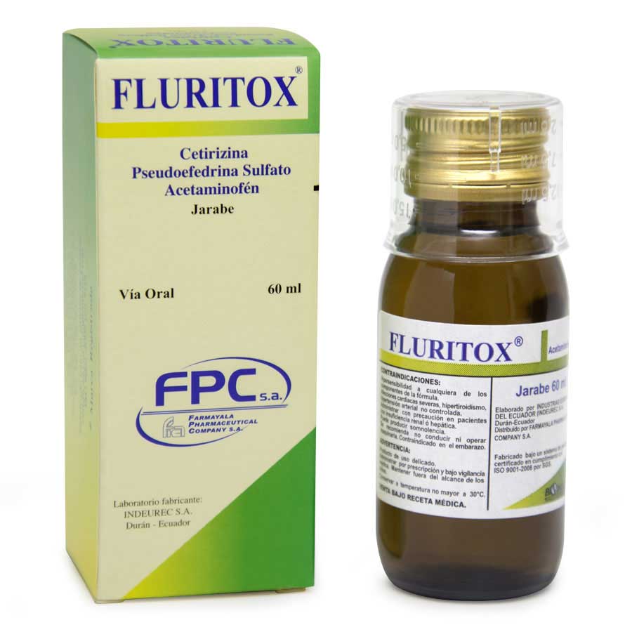 Imagen de  FLURITOX 325 mg x5 mg x15 mg Jarabe Chicle