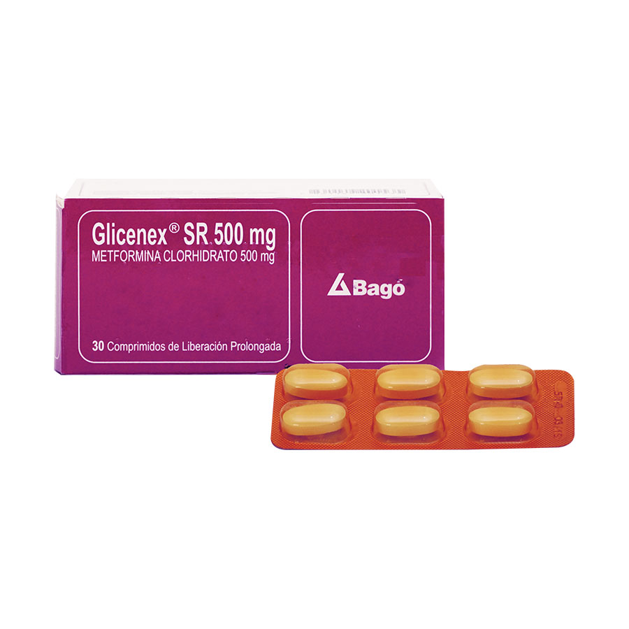 Imagen para  GLICENEX 500mg x 30 Comprimidos                                                                                                 de Pharmacys
