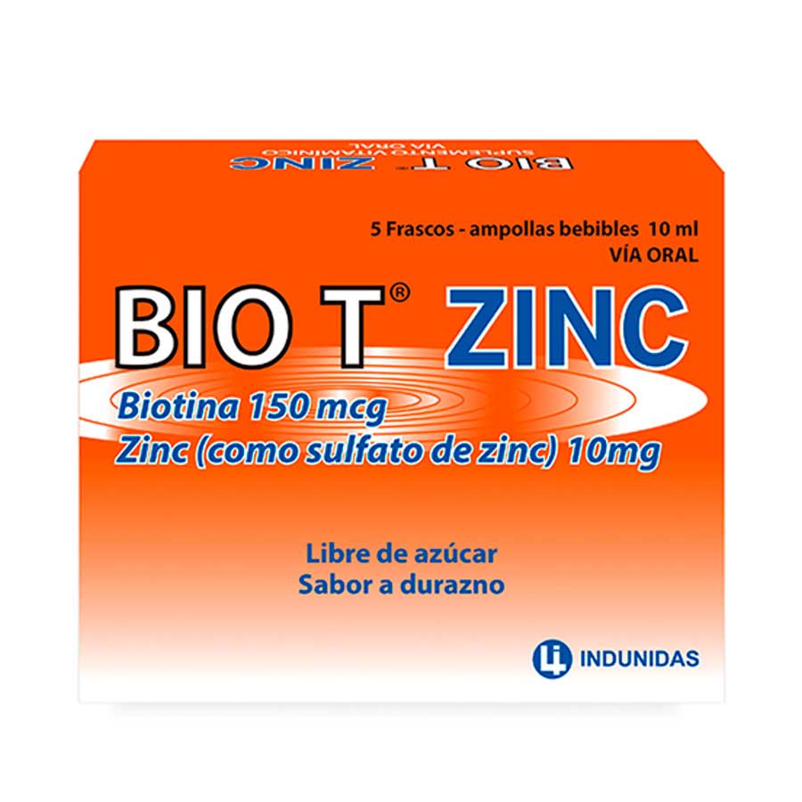 Imagen de  BIO T 150 mcg x 27.44 mg x 10 mg x 5 Ampolla Bebible