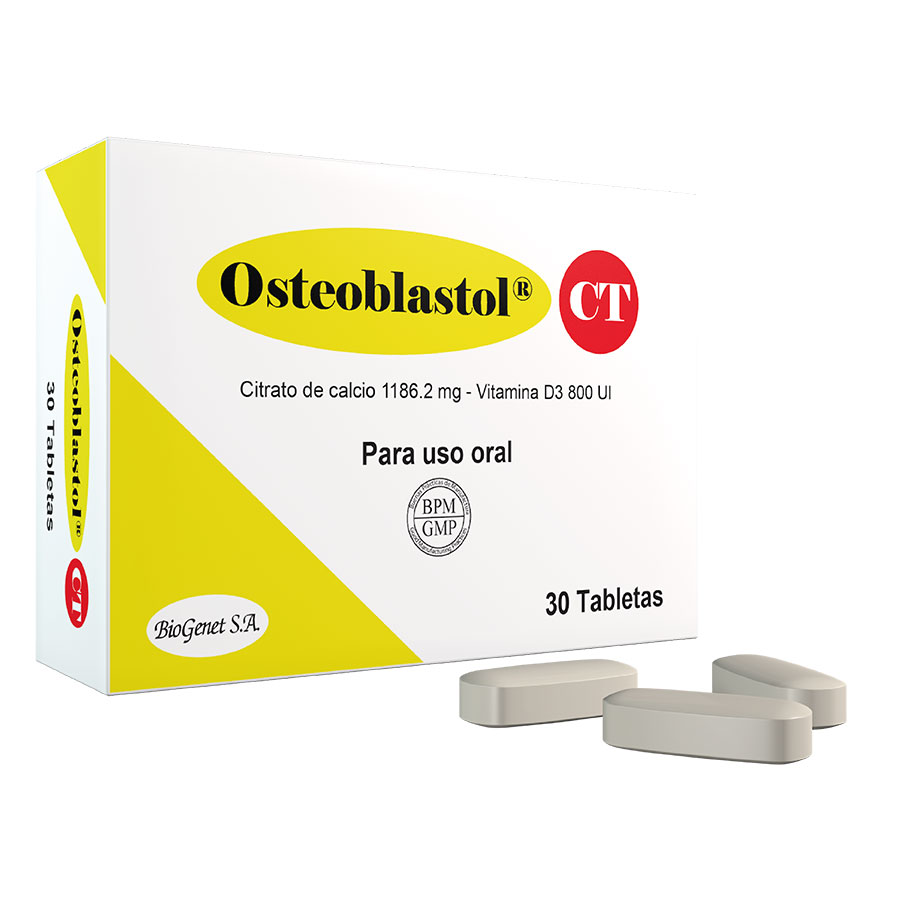 Imagen de  OSTEOBLASTOL 1186,2 mg x 30 Tableta