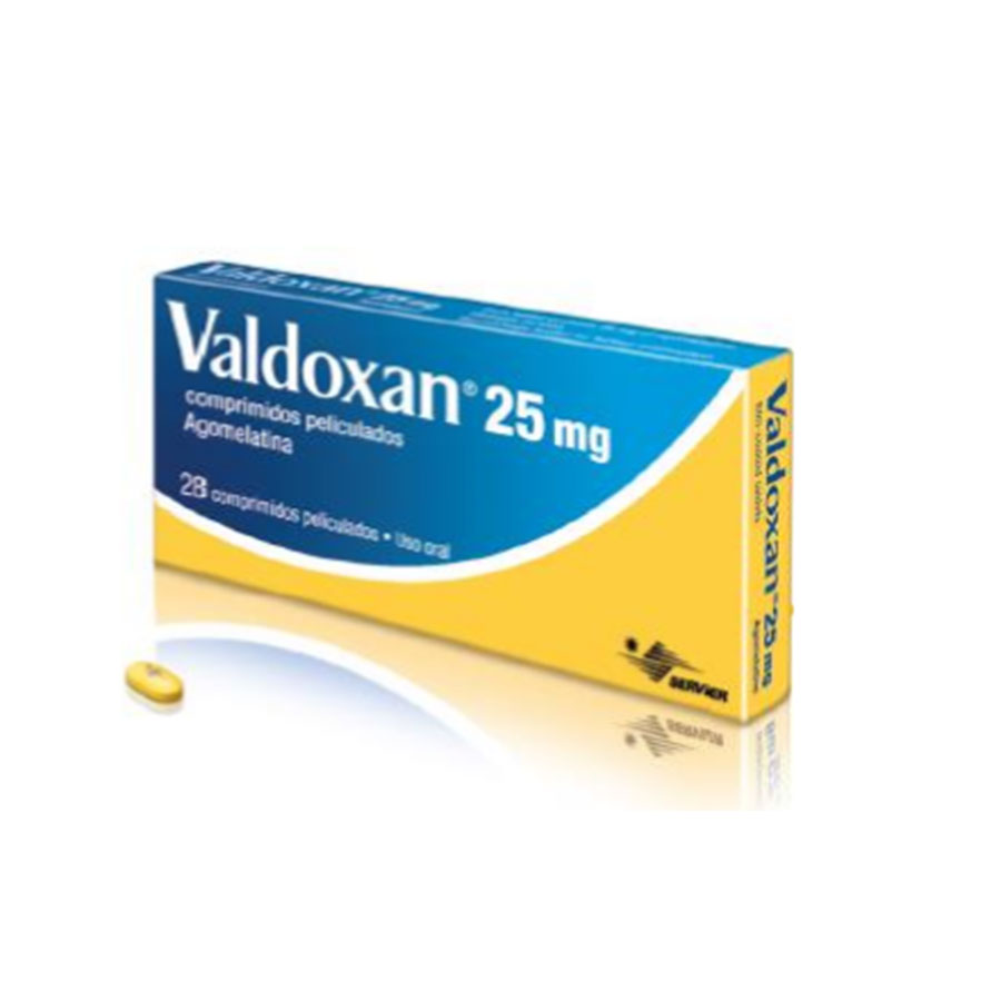 Imagen para  VALDOXAN 25 mg QUIFATEX x 28 Comprimidos                                                                                        de Pharmacys