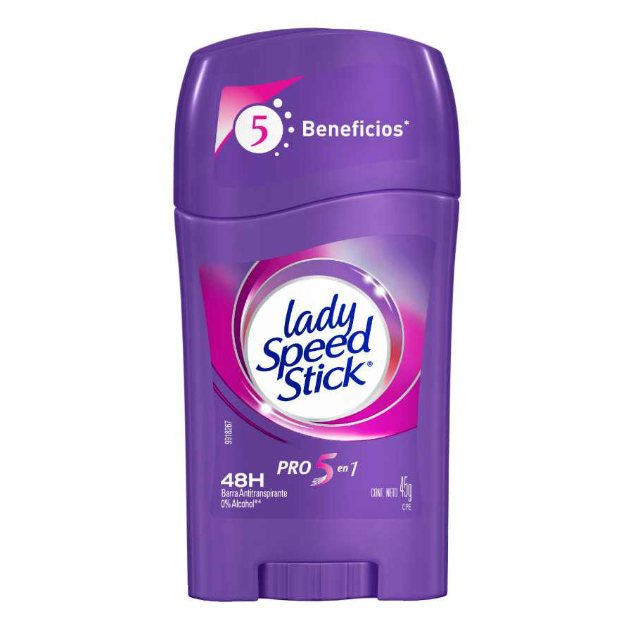 Imagen de  Desodorante Femenino LADY SPEED STICK 5 en 1 en Barra 45 g