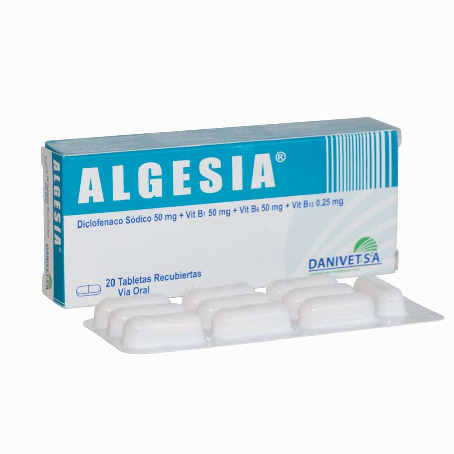 Imagen para  ALGESIA 50 mg DANIVET x 20 Tabletas Recubiertas                                                                                 de Pharmacys