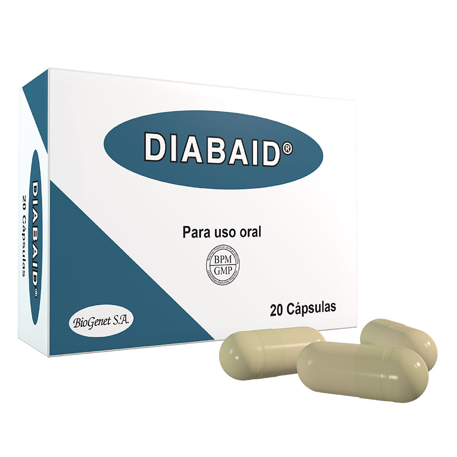 Imagen para  DIABAID 110 mg x 25 mg x 40 mg x 20 Cápsulas                                                                                   de Pharmacys