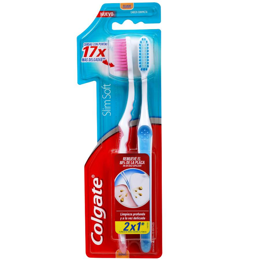 Imagen de  Cepillo Dental COLGATE Slim Soft 2 unidades
