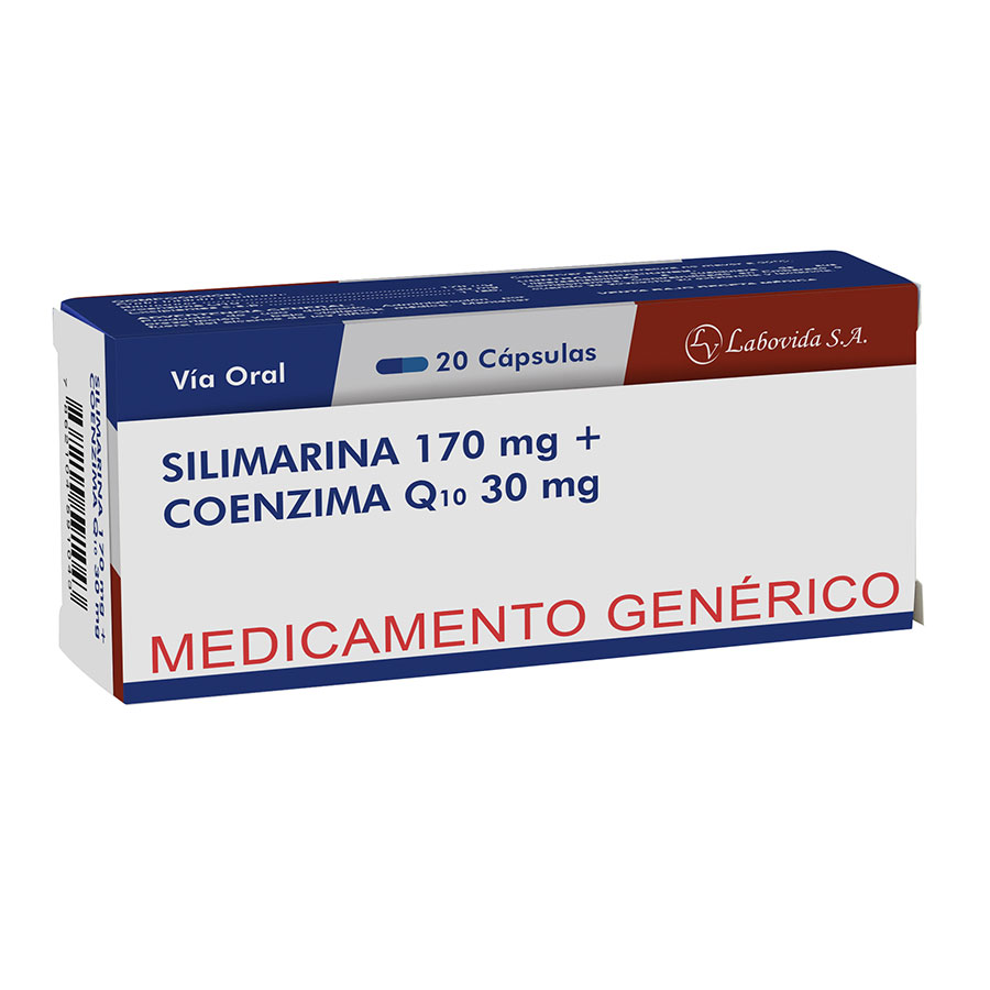 Imagen para  SILIMARINA+COENZIMA 170 mg x 30 mg LABOVIDA x 20 Cápsulas                                                                      de Pharmacys