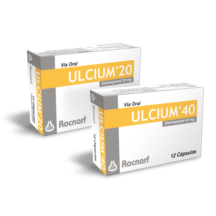 Imagen de  ULCIUM 40 mg ROCNARF x 12 Cápsulas