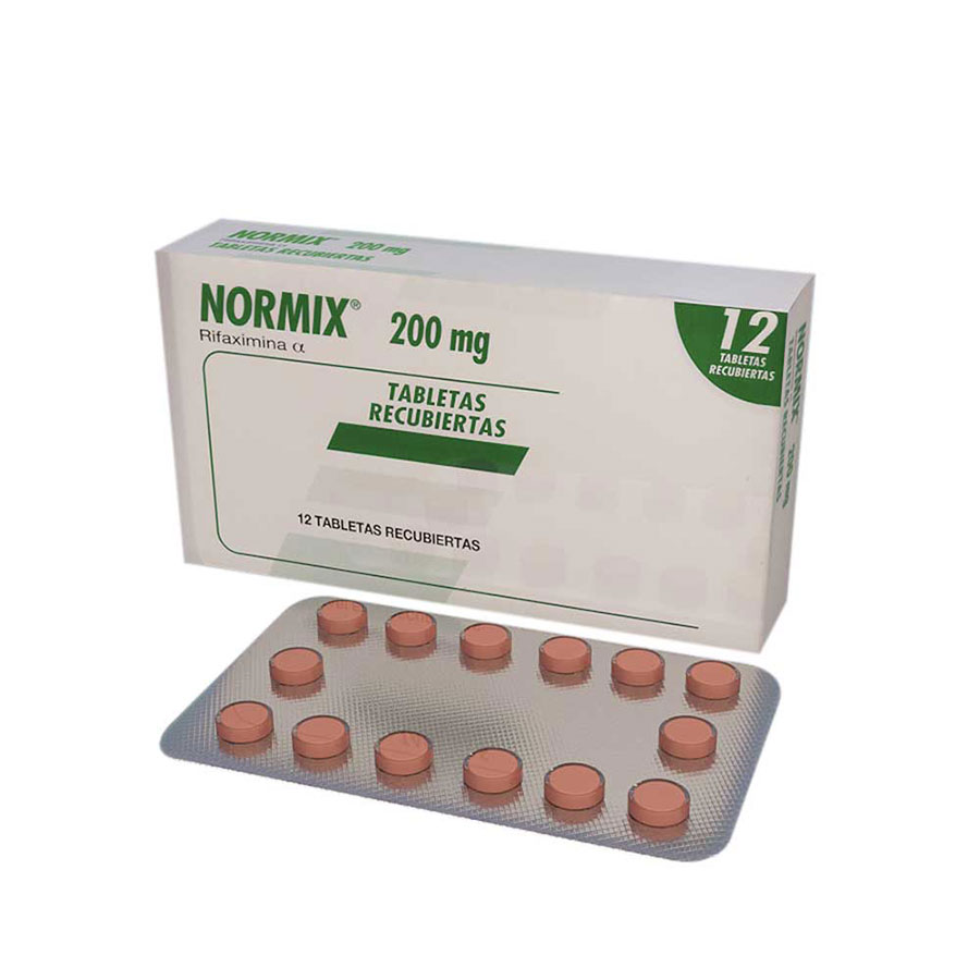 Imagen para  NORMIX 200 mg x 12 Tableta                                                                                                      de Pharmacys