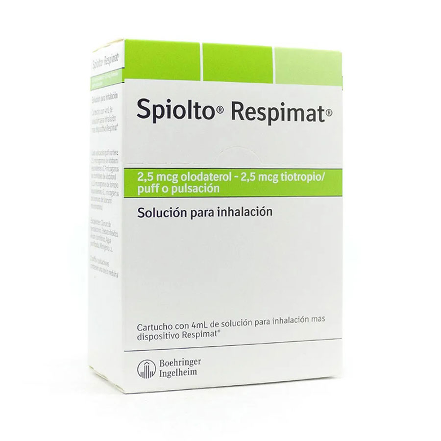 Imagen de  SPIOLTO RESPIMAT 0,0025 mg x0,0025 mg BOEHRINGER INGELHEIM  Respimat Solución para Inhalar