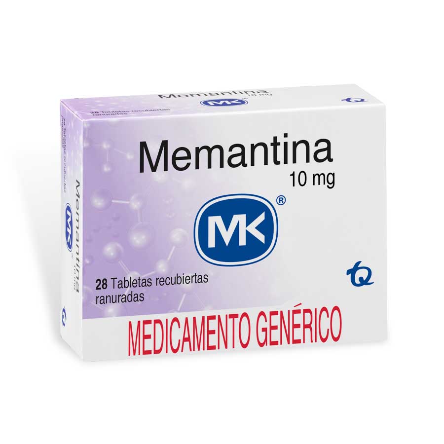 Imagen para  MEMANTINA 10 mg TECNOQUIMICAS x 28 Tableta Recubierta                                                                           de Pharmacys