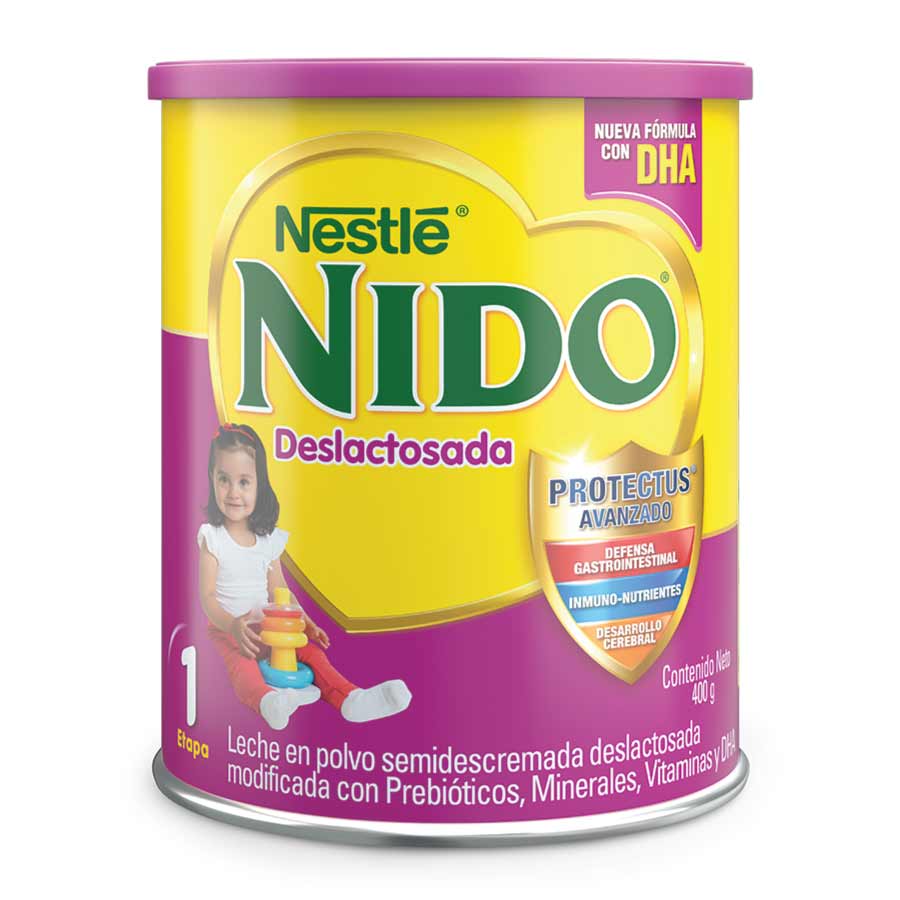 Imagen de  Fórmula Infantil NIDO Deslactosada 1+ en Polvo 400 g