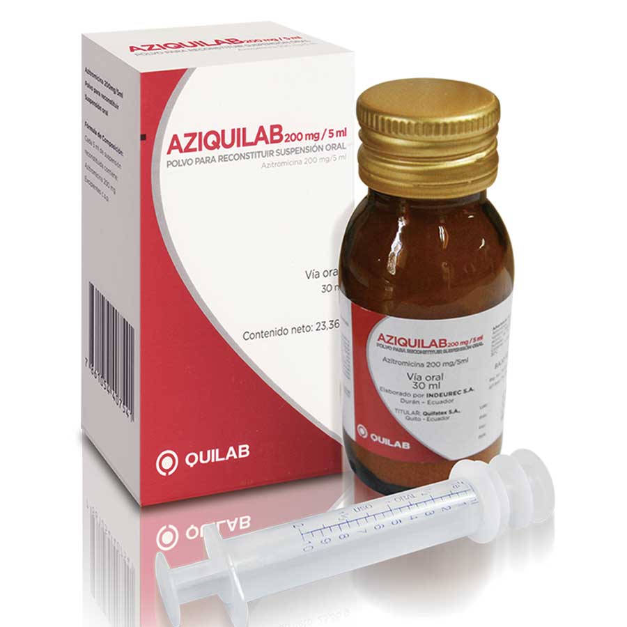 Imagen de  AZIQUILAB 200 mg x 5 ml Suspensión
