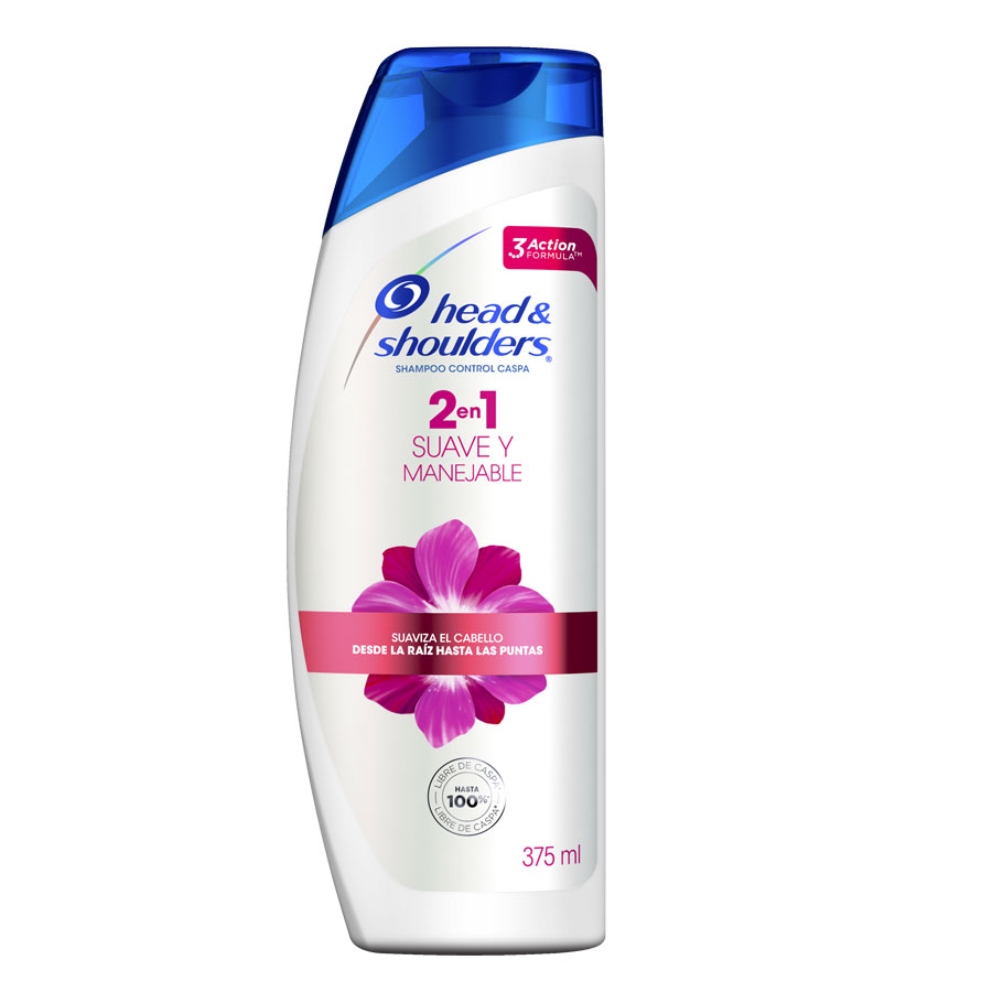 Imagen de  Shampoo HEAD&SHOULDERS Suave y Manejable 2 en 1 375 ml
