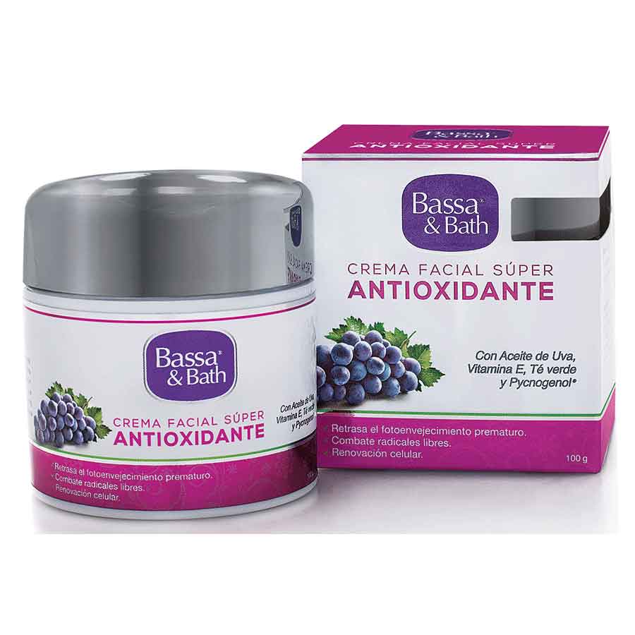 Imagen de  Crema Hidratante BASSA & BATH Súper Antioxidante Uva 100 g