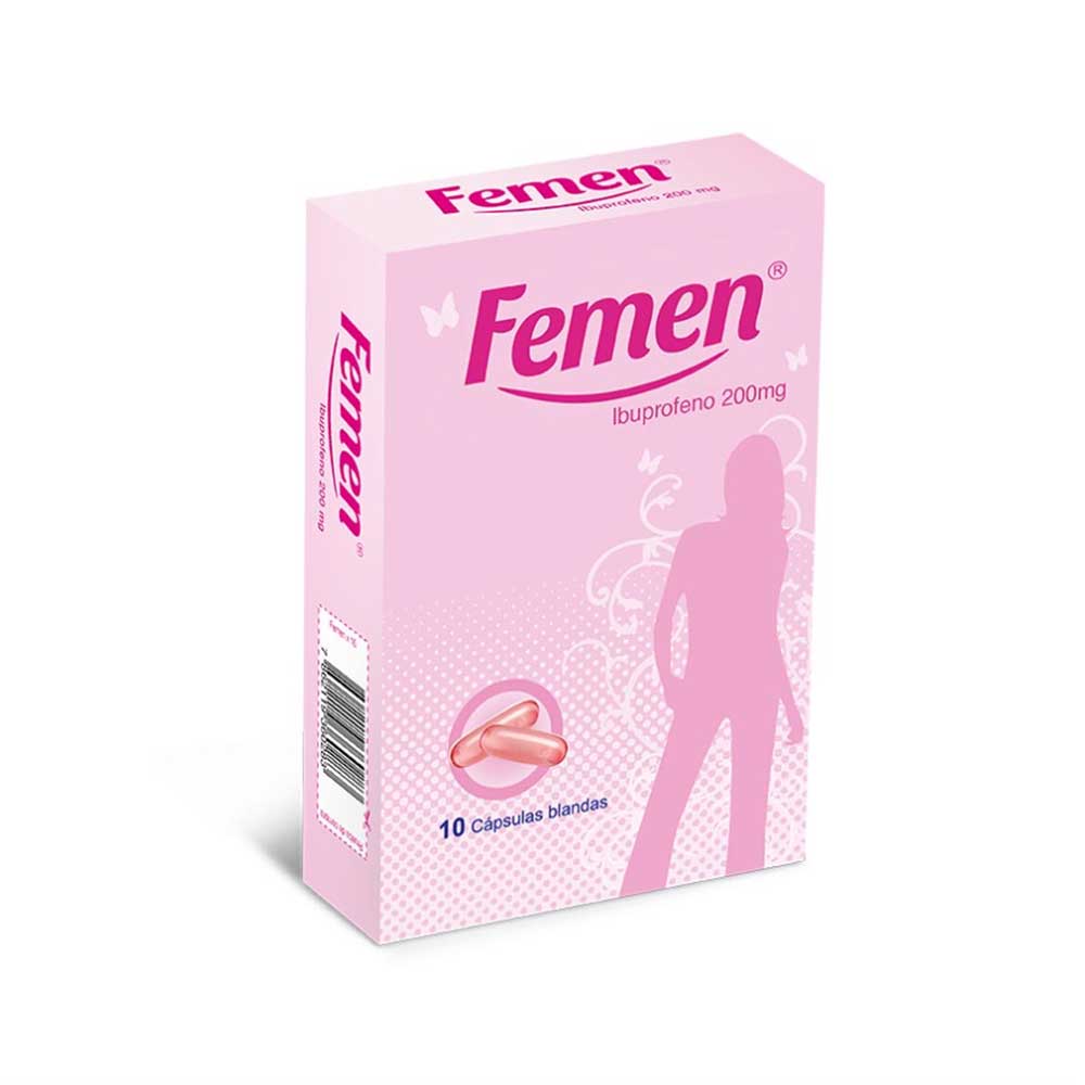 Imagen de  Alivio Menstrual FEMEN 200 mg Cápsulas x 10