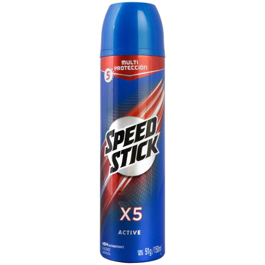 Imagen de  Desodorante SPEED STICK X5 Active Aerosol 150 ml